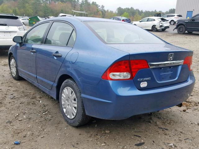 2HGFA1F3XBH533472 - 2011 HONDA CIVIC VP BLUE photo 3