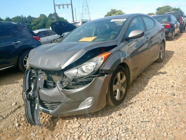 5NPDH4AE3DH291873 - 2013 HYUNDAI ELANTRA GL GRAY photo 2