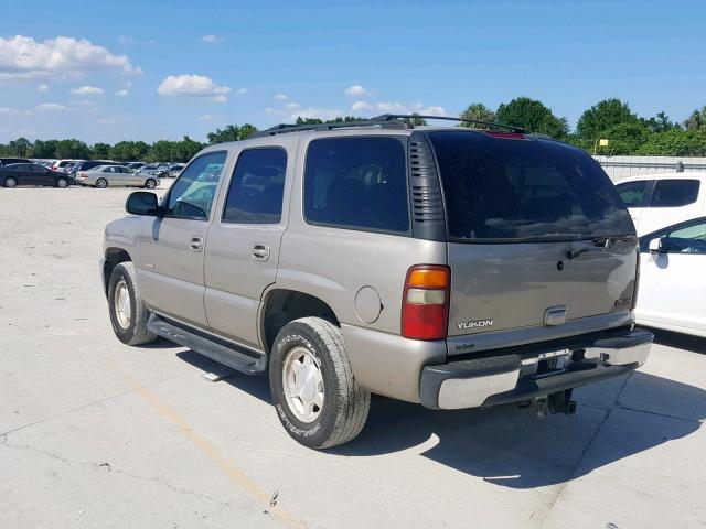 1GKEC13Z93J126082 - 2003 GMC YUKON BEIGE photo 3