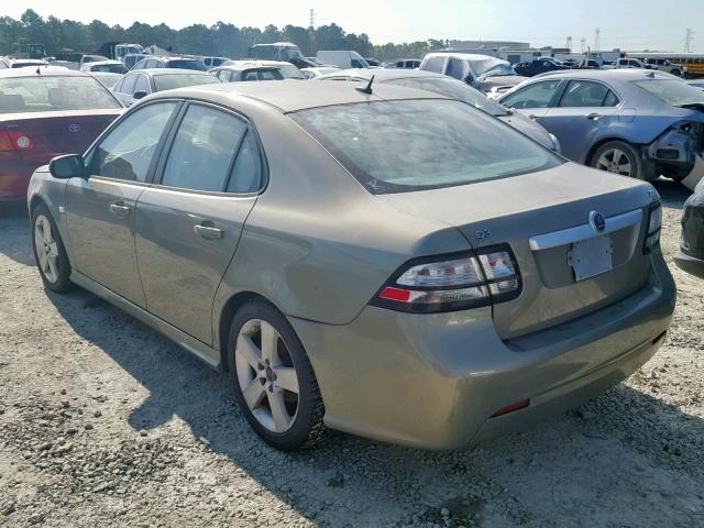 YS3FB49Y881111625 - 2008 SAAB 9-3 2.0T GREEN photo 3