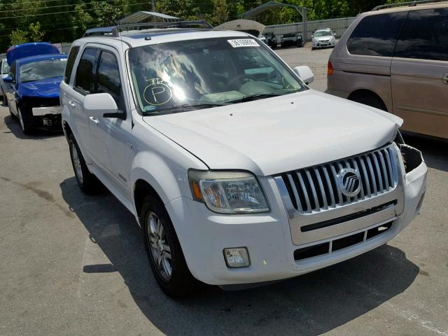 4M2CU87108KJ21216 - 2008 MERCURY MARINER PR WHITE photo 1