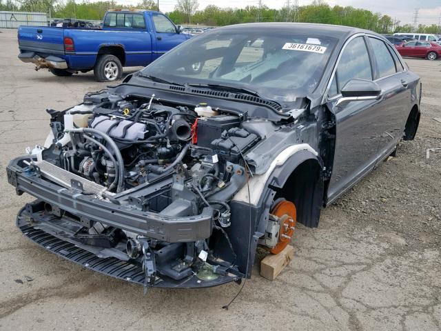 3LN6L5C98HR657581 - 2017 LINCOLN MKZ SELECT GRAY photo 2