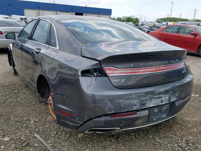 3LN6L5C98HR657581 - 2017 LINCOLN MKZ SELECT GRAY photo 3