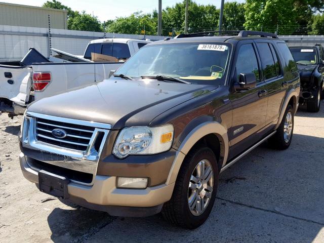 1FMEU64E38UA67095 - 2008 FORD EXPLORER E BROWN photo 2