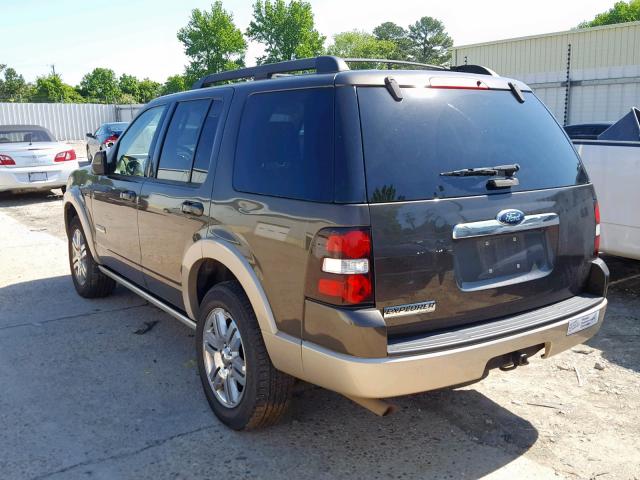 1FMEU64E38UA67095 - 2008 FORD EXPLORER E BROWN photo 3