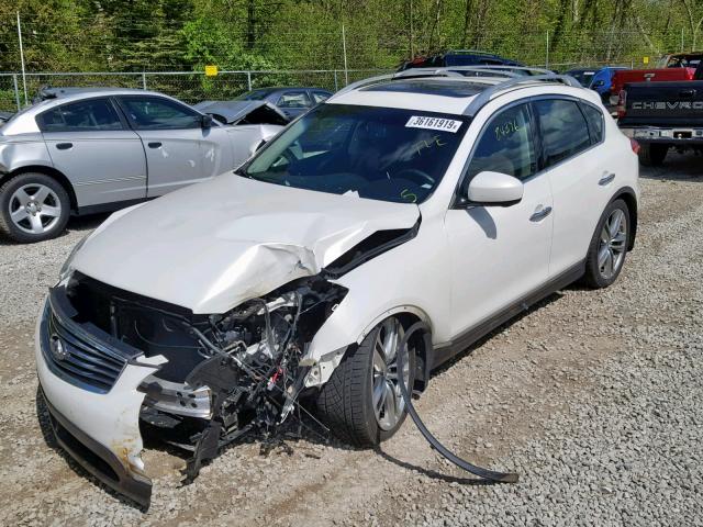 JN1AJ0HR9BM853225 - 2011 INFINITI EX35 BASE WHITE photo 2