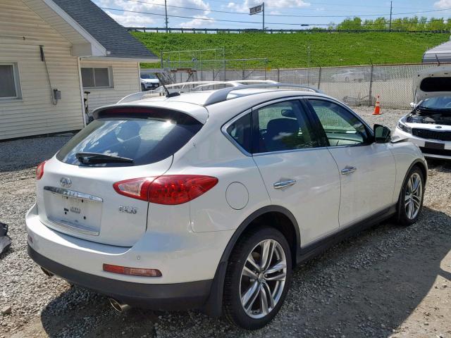 JN1AJ0HR9BM853225 - 2011 INFINITI EX35 BASE WHITE photo 4