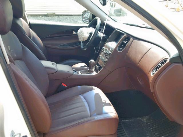 JN1AJ0HR9BM853225 - 2011 INFINITI EX35 BASE WHITE photo 5