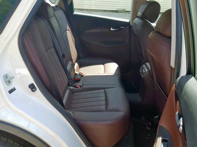 JN1AJ0HR9BM853225 - 2011 INFINITI EX35 BASE WHITE photo 6