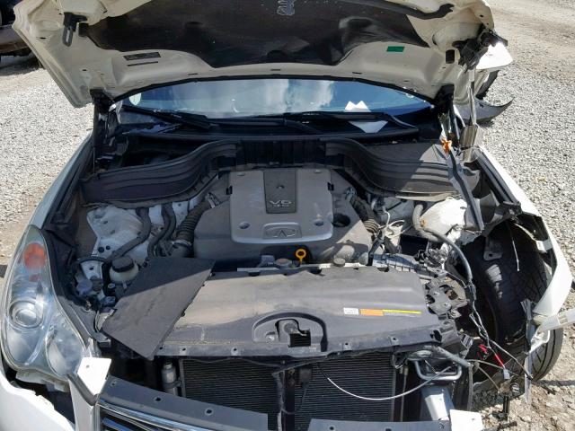 JN1AJ0HR9BM853225 - 2011 INFINITI EX35 BASE WHITE photo 7