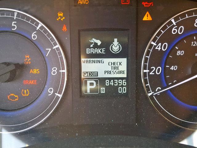 JN1AJ0HR9BM853225 - 2011 INFINITI EX35 BASE WHITE photo 8