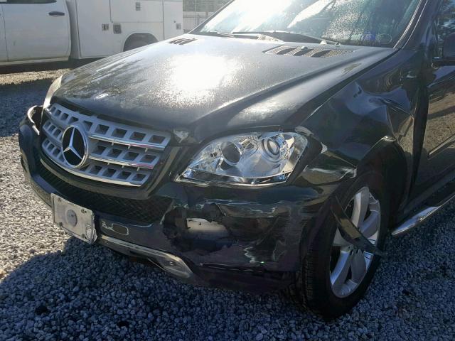 4JGBB8GB1BA676720 - 2011 MERCEDES-BENZ ML 350 4MA BLACK photo 9