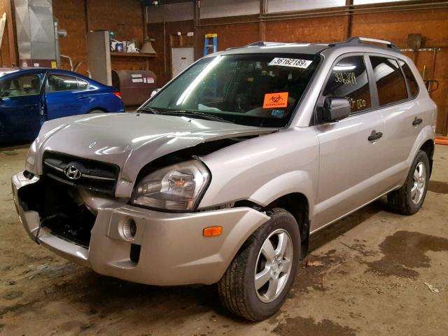 KM8JM12B96U402125 - 2006 HYUNDAI TUCSON GL SILVER photo 2