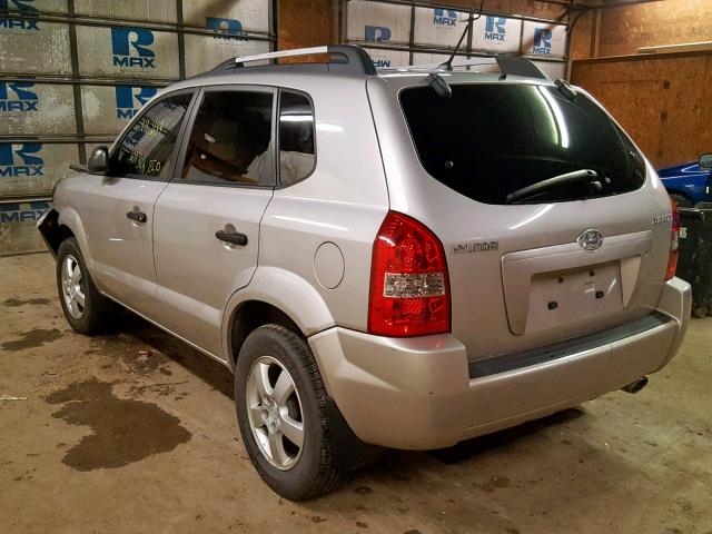 KM8JM12B96U402125 - 2006 HYUNDAI TUCSON GL SILVER photo 3