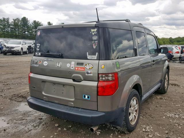 5J6YH28768L001439 - 2008 HONDA ELEMENT EX GRAY photo 4