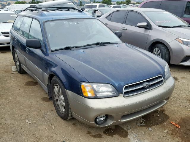 4S3BH6651Y7607101 - 2000 SUBARU LEGACY OUT BLUE photo 1