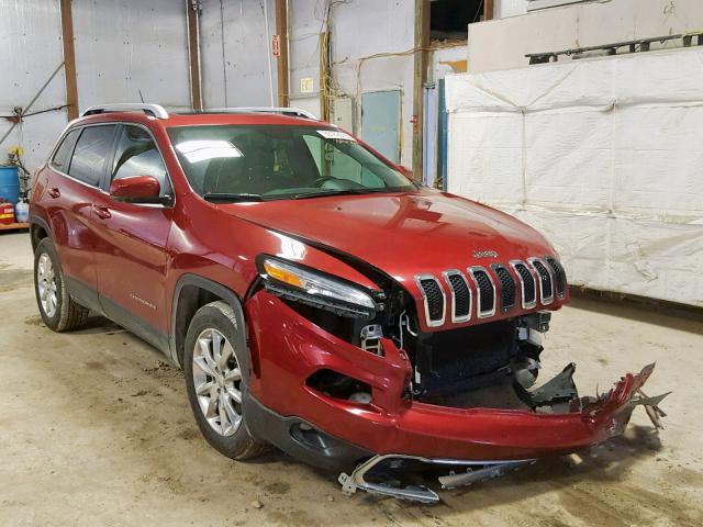 1C4PJMDS7FW758583 - 2015 JEEP CHEROKEE L MAROON photo 1