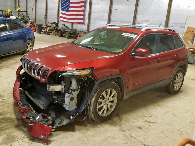 1C4PJMDS7FW758583 - 2015 JEEP CHEROKEE L MAROON photo 9