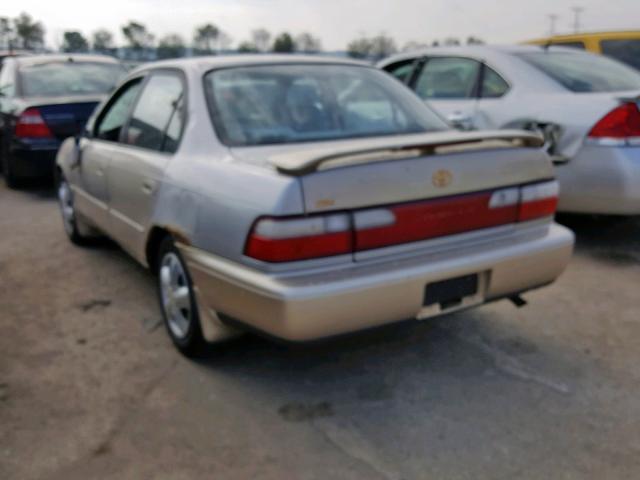 1NXBB02EXVZ608583 - 1997 TOYOTA COROLLA DX BEIGE photo 3