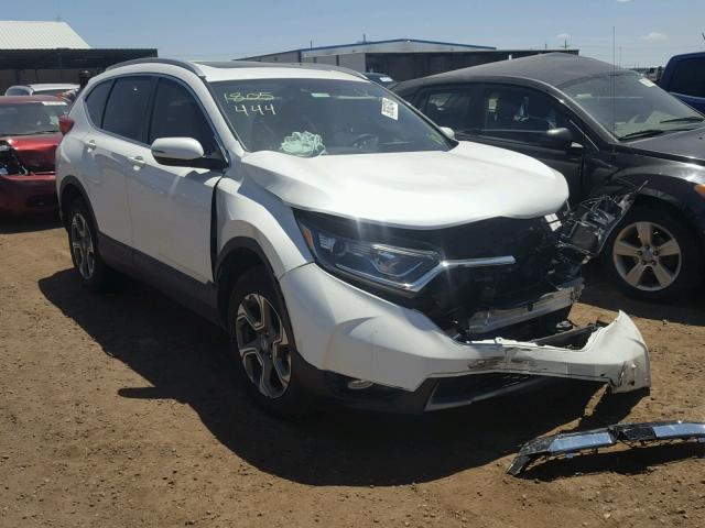 5J6RW2H84JL007569 - 2018 HONDA CR-V EXL WHITE photo 1