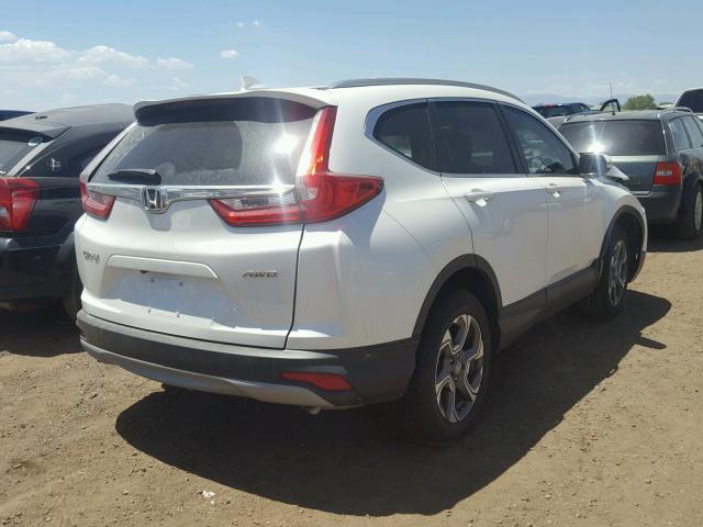 5J6RW2H84JL007569 - 2018 HONDA CR-V EXL WHITE photo 4