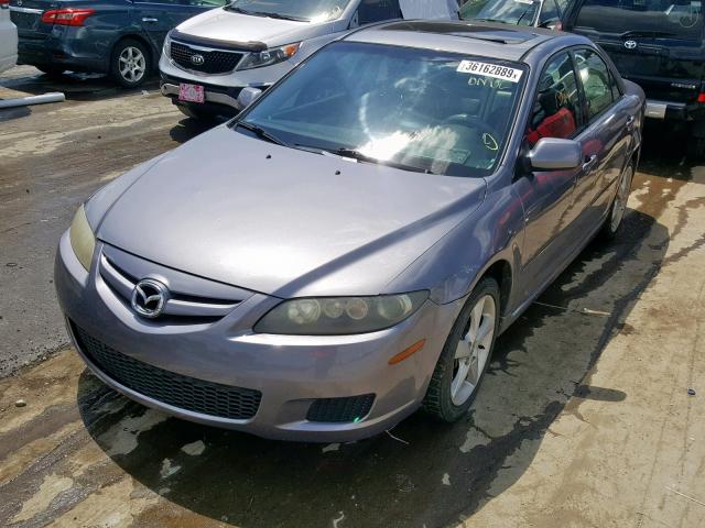 1YVHP80C375M64026 - 2007 MAZDA 6 I GRAY photo 2