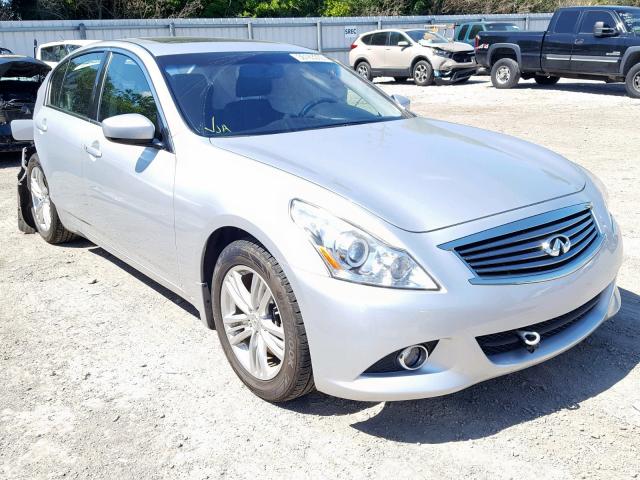 JN1CV6AP5DM718481 - 2013 INFINITI G37 BASE SILVER photo 1