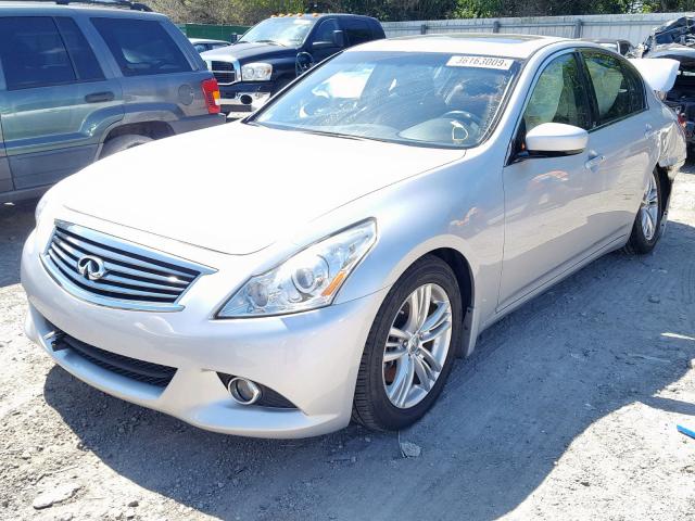 JN1CV6AP5DM718481 - 2013 INFINITI G37 BASE SILVER photo 2