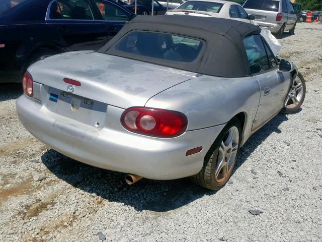 JM1NB353040409979 - 2004 MAZDA MX-5 MIATA SILVER photo 4