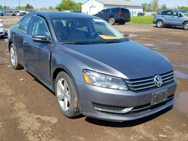 1VWBP7A33DC136582 - 2013 VOLKSWAGEN PASSAT SE GRAY photo 1