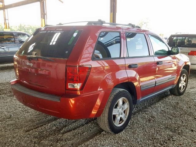 1J4HS48N56C225326 - 2006 JEEP GRAND CHER RED photo 4