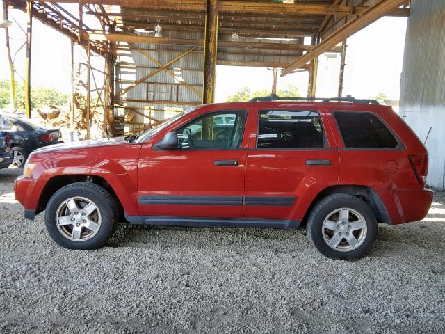 1J4HS48N56C225326 - 2006 JEEP GRAND CHER RED photo 9