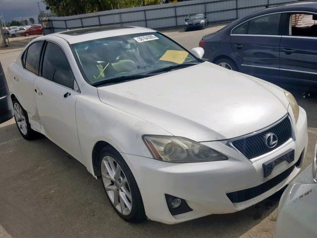 JTHBF5C20B5144198 - 2011 LEXUS IS 250 WHITE photo 1