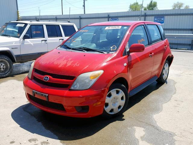 JTKKT624X50100383 - 2005 TOYOTA SCION XA RED photo 2