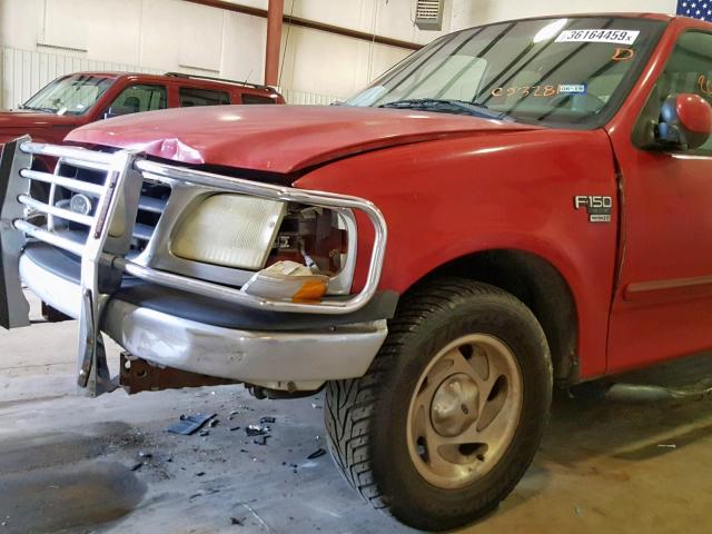 1FTRX17242KC53281 - 2002 FORD F150 RED photo 10