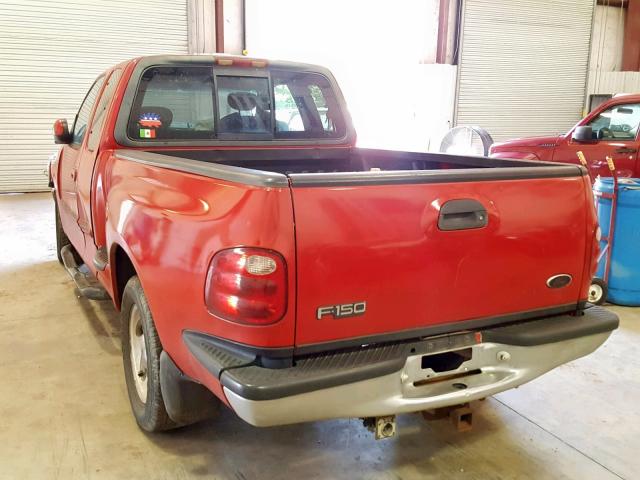 1FTRX17242KC53281 - 2002 FORD F150 RED photo 3