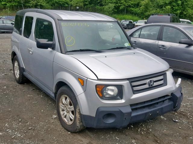 5J6YH28777L013386 - 2007 HONDA ELEMENT EX SILVER photo 1