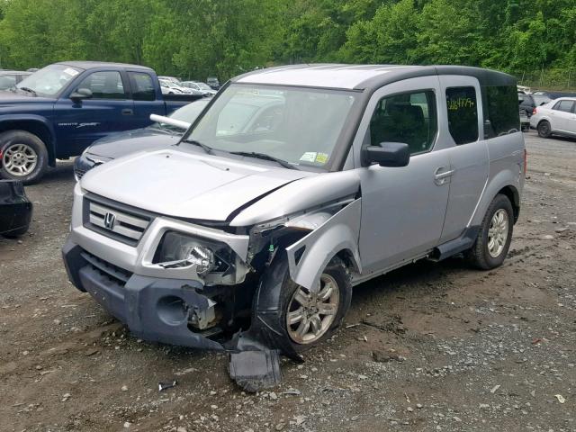 5J6YH28777L013386 - 2007 HONDA ELEMENT EX SILVER photo 2