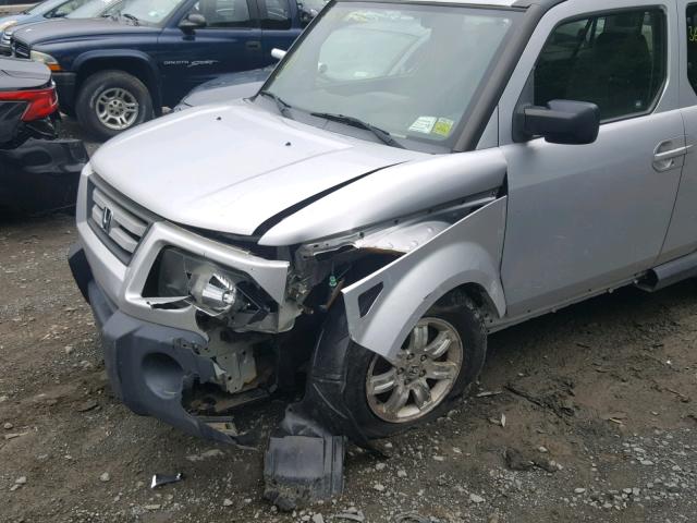 5J6YH28777L013386 - 2007 HONDA ELEMENT EX SILVER photo 9