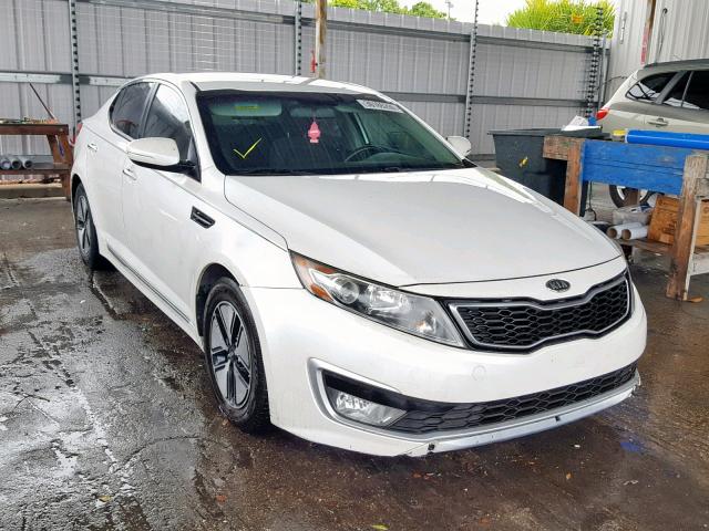 KNAGM4AD8C5016740 - 2012 KIA OPTIMA HYB WHITE photo 1