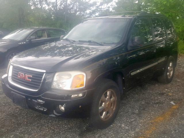 1GKDT13S242242072 - 2004 GMC ENVOY BLACK photo 2