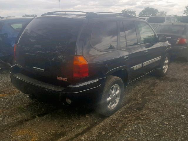 1GKDT13S242242072 - 2004 GMC ENVOY BLACK photo 4