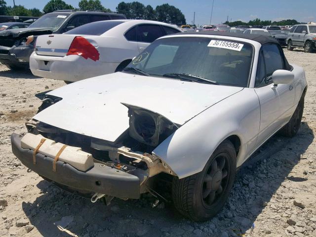 JM1NA3517L0119786 - 1990 MAZDA MX-5 MIATA WHITE photo 2