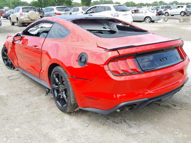 1FA6P8CF8K5120273 - 2019 FORD MUSTANG GT RED photo 3