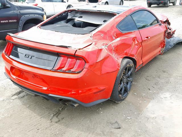 1FA6P8CF8K5120273 - 2019 FORD MUSTANG GT RED photo 4