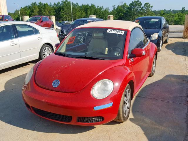3VWPF31Y36M312593 - 2006 VOLKSWAGEN NEW BEETLE Qırmızı foto 2