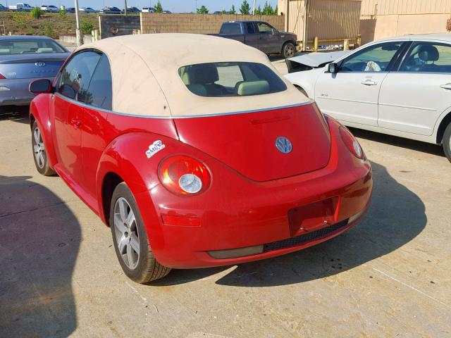 3VWPF31Y36M312593 - 2006 VOLKSWAGEN NEW BEETLE Qırmızı foto 3