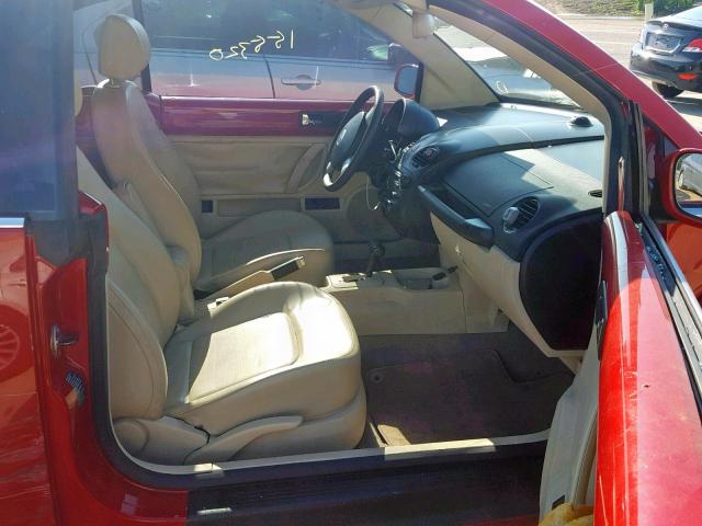 3VWPF31Y36M312593 - 2006 VOLKSWAGEN NEW BEETLE Qırmızı foto 5