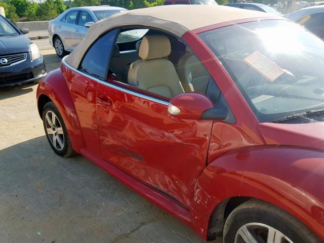 3VWPF31Y36M312593 - 2006 VOLKSWAGEN NEW BEETLE Qırmızı foto 9