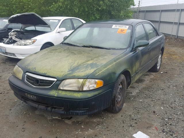 1YVGF22C6Y5112584 - 2000 MAZDA 626 ES GREEN photo 2